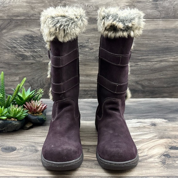 LL Bean Tek 2.5 Nordic Waterproof Insulated Tall Winter Boots Suede 8.5M - Picture 3 of 12